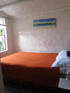 Postel nebo postele na pokoji v ubytování Hostal La Cazihita
