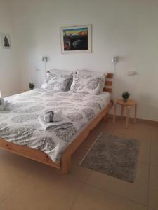 A bed or beds in a room at The Shining Star -A beautiful 3 bedroom apartment