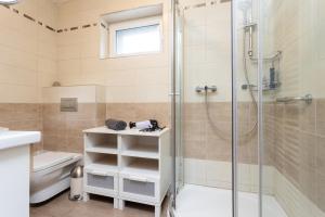 Koupelna v ubytování Villa Lhota