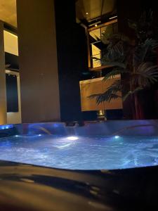 Bazén v ubytování La suite Grenoble spa jacuzzi et sauna privatif nebo v jeho okolí