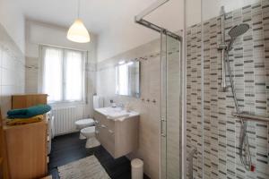 Koupelna v ubytování Sibi Apartment