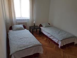 Posteľ alebo postele v izbe v ubytovaní Kuckó Apartman Berente