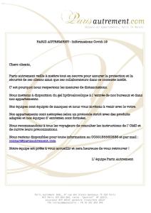 uma carta de um paciente com suspeita de pneumonia em Piaf em Paris