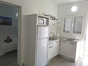 Virtuvė arba virtuvėlė apgyvendinimo įstaigoje Apartamentos Anjomacar I