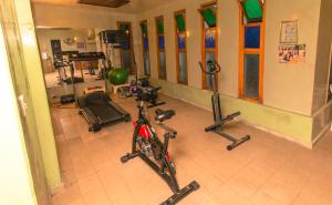 Fitness centrum a/nebo fitness zařízení v ubytování Palace Hotel de Caxambu