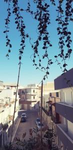 una vista de un aparcamiento con edificios y un cielo azul en Le mille e una Puglia - Stories and Experiences, en Andria