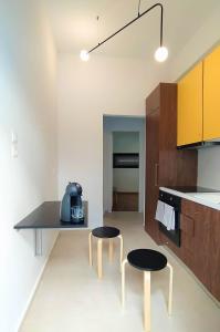 Kuchyňa alebo kuchynka v ubytovaní Stylish, modern apartment in Athens city centre.
