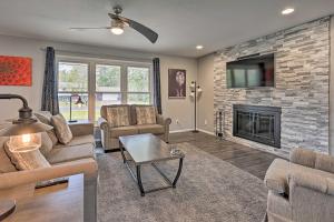 Warm Mosinee Home with Patio, Fire Pit and Grills