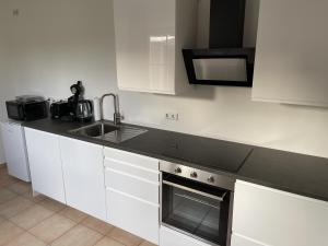 Kuchyň nebo kuchyňský kout v ubytování Apartment Mühlbach