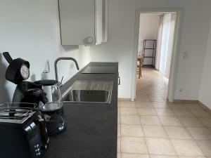 Kuchyň nebo kuchyňský kout v ubytování Apartment Mühlbach