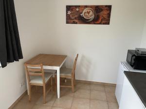 Kuchyň nebo kuchyňský kout v ubytování Apartment Mühlbach
