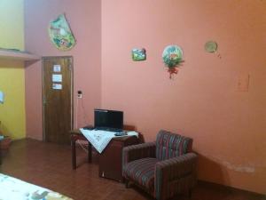 TV a/nebo společenská místnost v ubytování Casa de la Y - B&B