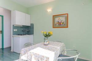 Kuchyň nebo kuchyňský kout v ubytování Apartments Zdenka