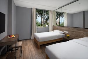 Katil atau katil-katil dalam bilik di 有集城市客栈锦绣中华店Unijoy Cityinn Splendid China Shenzhen