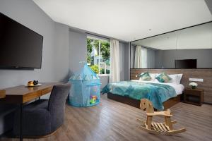 Katil atau katil-katil dalam bilik di 有集城市客栈锦绣中华店Unijoy Cityinn Splendid China Shenzhen