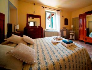 Postel nebo postele na pokoji v ubytování Bed and Breakfast Evelina
