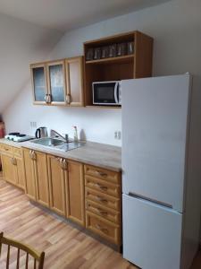 Köök või kööginurk majutusasutuses Ubytování v soukromí