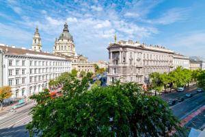 Výhľad na mesto Budapešť alebo výhľad na mesto priamo z apartmánu