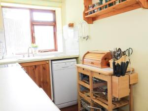 Virtuve vai virtuves zona naktsmītnē Flodden Edge Farm Cottage