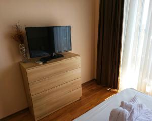 A television and/or entertainment centre at Elegantz Apartments LaMer