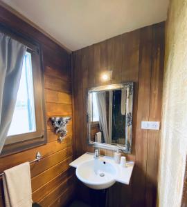 Koupelna v ubytování Le Chalet d'Etienne