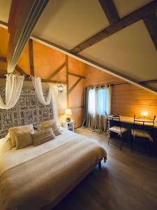 Postel nebo postele na pokoji v ubytování Le Chalet d'Etienne