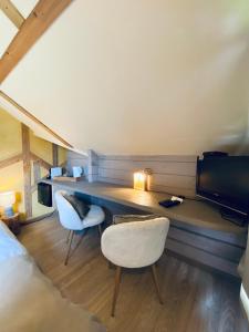 Posezení v ubytování Le Chalet d'Etienne