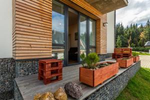 Vonkajšia záhrada v ubytovaní Ski Chalet Klínovec