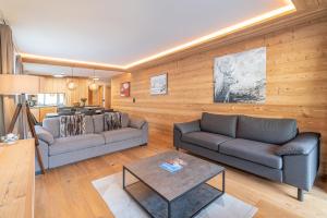 Posezení v ubytování Haus Mirador by Zermatt Premium Apartments