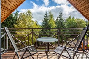 Balkón alebo terasa v ubytovaní Ski Chalet Klínovec