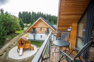 Balkón alebo terasa v ubytovaní Ski Chalet Klínovec