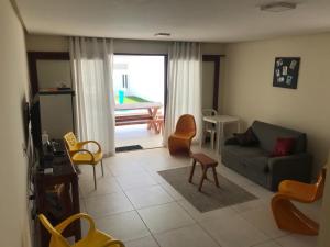 Posezení v ubytování Casa de praia completa em Milagres