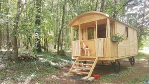 Zahrada ubytování Lovely shepherds hut in chauminet