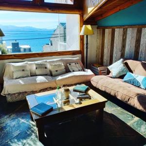 Posezení v ubytování Bariloche Hostel