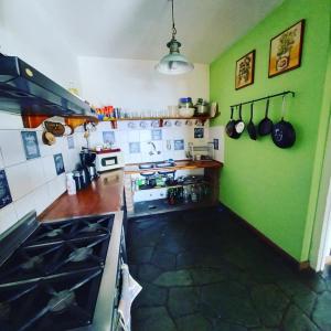 Kuchyň nebo kuchyňský kout v ubytování Bariloche Hostel