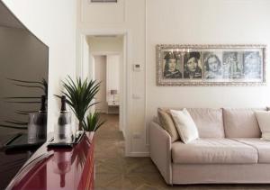 Et opholdsområde på Madonna Montecchi Luxury Suite in Verona