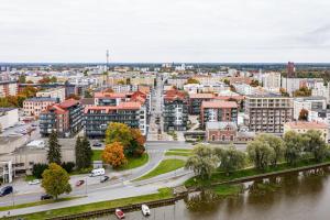 Nespecifikovaný výhled na destinaci Pori nebo výhled na město při pohledu z apartmánu