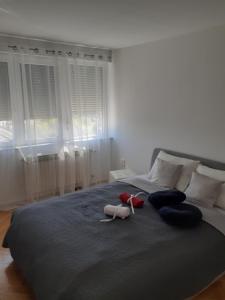 Posteľ alebo postele v izbe v ubytovaní Apartman Sweet penthouse self check-in