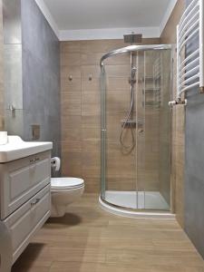 Kúpeľňa v ubytovaní Apartament Triventi 88 z Widokiem na Śnieżkę - 5D Apartamenty