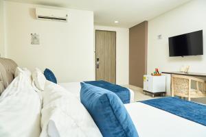 Postel nebo postele na pokoji v ubytování Solev Hotel