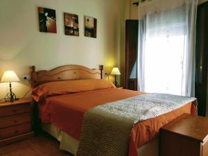 Postel nebo postele na pokoji v ubytování Casa Rural Almécija