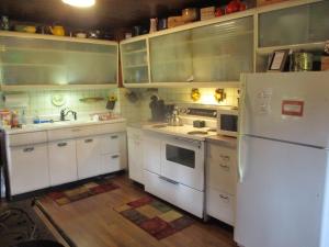 Cabin retreat just off I-77, wonderful experience for 2!的厨房或小厨房