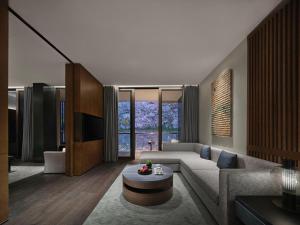 Et sittehjørne på Banyan Tree Nanjing Garden Expo