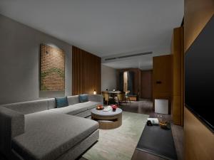 Et sittehjørne på Banyan Tree Nanjing Garden Expo