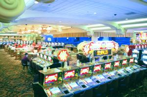 a casino filled with lots of slot machines at Arizona Charlie's Boulder in Las Vegas