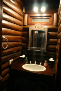 Koupelna v ubytování Cabañas De La Abuela