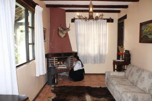 Posezení v ubytování Hacienda La Merced Baja