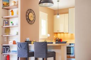Kuchyň nebo kuchyňský kout v ubytování S.V. Luxury Apartment