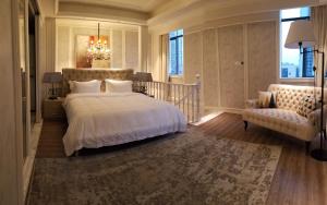 Voodi või voodid majutusasutuse Unijoy Cityinn OCT Loft Shenzhen有集城市客栈创意园店 toas