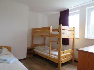 a bunk bed in a room with a bunk bed in a room at Residenzpark Willingen Typ C in Willingen